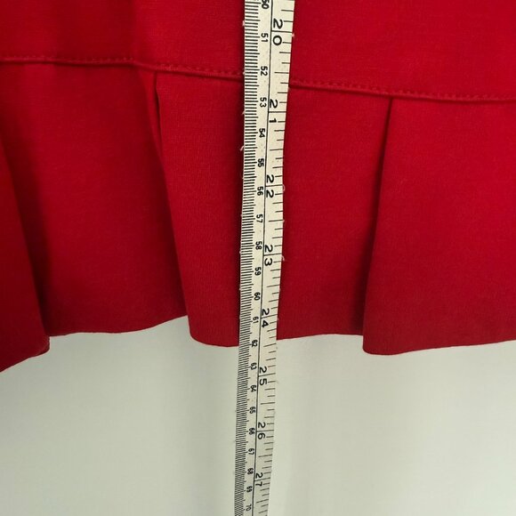 INC International Concepts - Red Ruffle Peplum Blazer - Size L - Picture 10 of 12